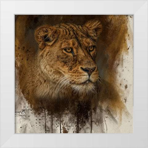 Keeper of the Pride White Modern Wood Framed Art Print by Parker, Kelley