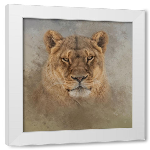 An Intense Star White Modern Wood Framed Art Print by Parker, Kelley
