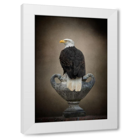 Stone Guardian White Modern Wood Framed Art Print by Parker, Kelley