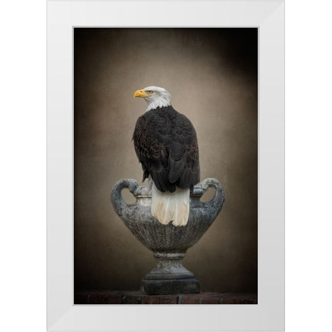 Stone Guardian White Modern Wood Framed Art Print by Parker, Kelley