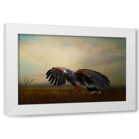 On the Hunt White Modern Wood Framed Art Print by Parker, Kelley