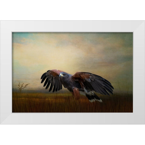 On the Hunt White Modern Wood Framed Art Print by Parker, Kelley