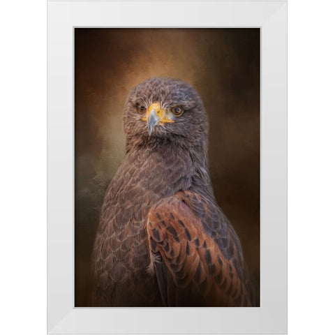 Intense Outlook White Modern Wood Framed Art Print by Parker, Kelley