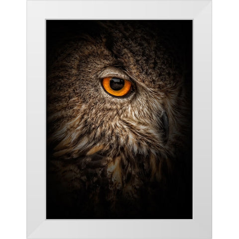 Dare White Modern Wood Framed Art Print by Parker, Kelley