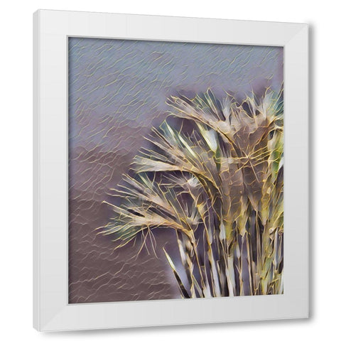 Gemstone Grass White Modern Wood Framed Art Print by McFerrin, Larry