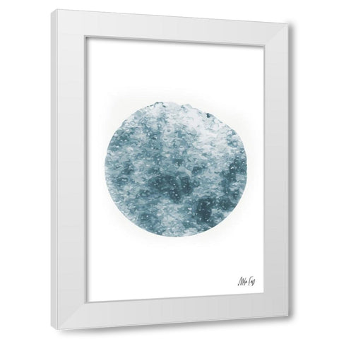 Mercury White Modern Wood Framed Art Print by Fay, Mela