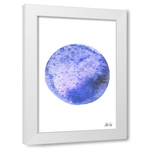Neptune White Modern Wood Framed Art Print by Fay, Mela