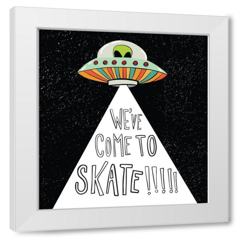 UFO White Modern Wood Framed Art Print by Rupp, Mariah