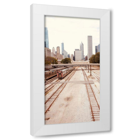 Cityscape II White Modern Wood Framed Art Print by Singleton, Ashley