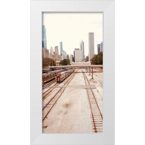 Cityscape II White Modern Wood Framed Art Print by Singleton, Ashley