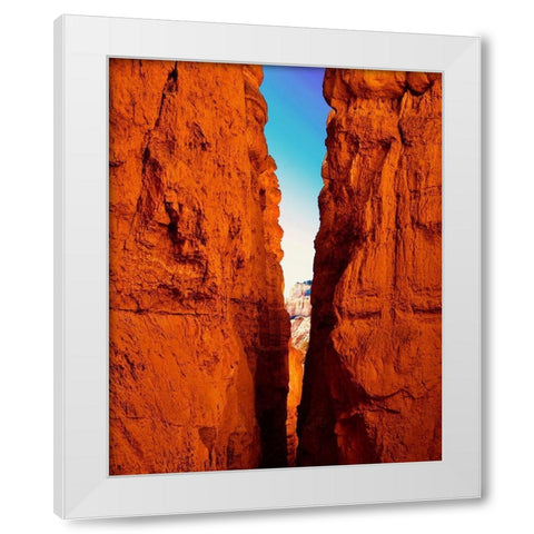 Juxtaposing Colors White Modern Wood Framed Art Print by Singleton, Ashley