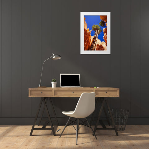 Standing Tall White Modern Wood Framed Art Print by Singleton, Ashley