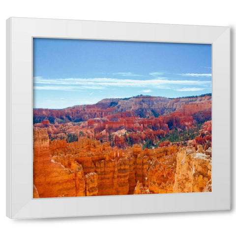 Bryce Canyon Overlook White Modern Wood Framed Art Print by Singleton, Ashley