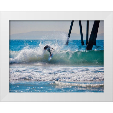 Hang Five White Modern Wood Framed Art Print by Singleton, Ashley