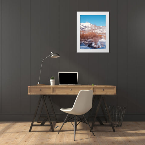 Winterscape White Modern Wood Framed Art Print by Singleton, Ashley
