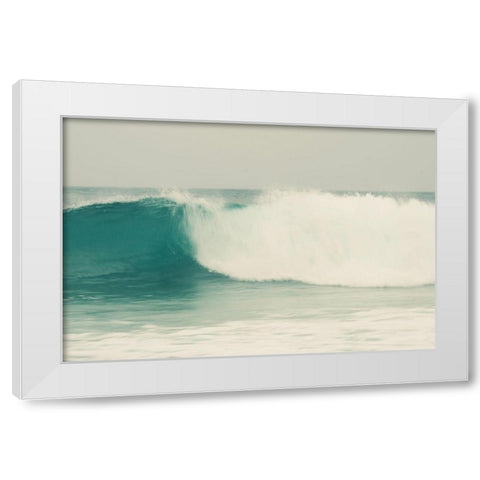 Wave White Modern Wood Framed Art Print by Singleton, Ashley