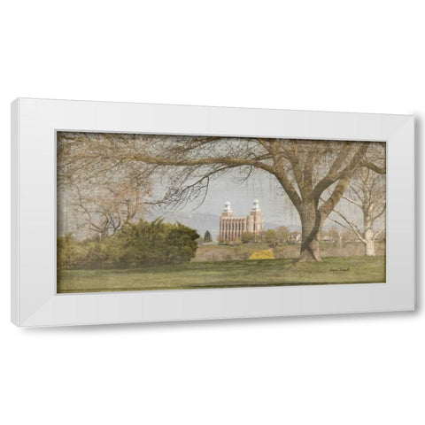 Logan Temple I White Modern Wood Framed Art Print by Murdock, Ramona