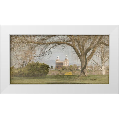 Logan Temple I White Modern Wood Framed Art Print by Murdock, Ramona