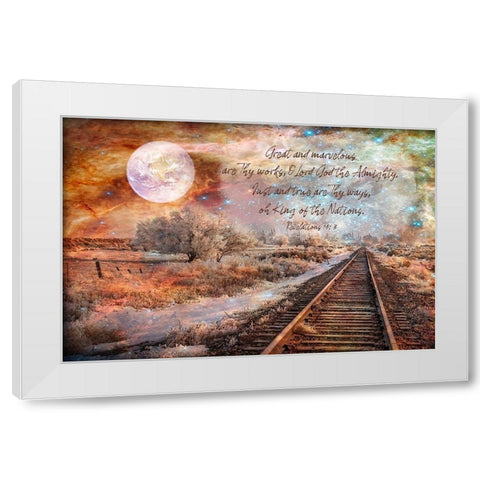 Marvelous Are Thy Works White Modern Wood Framed Art Print by Murdock, Ramona