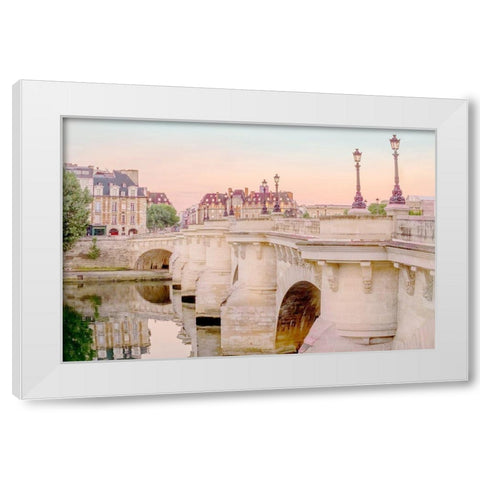 Paris at Dawn White Modern Wood Framed Art Print by Murdock, Ramona