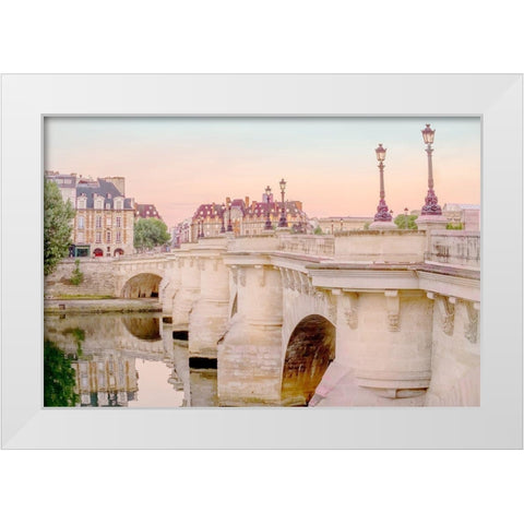 Paris at Dawn White Modern Wood Framed Art Print by Murdock, Ramona