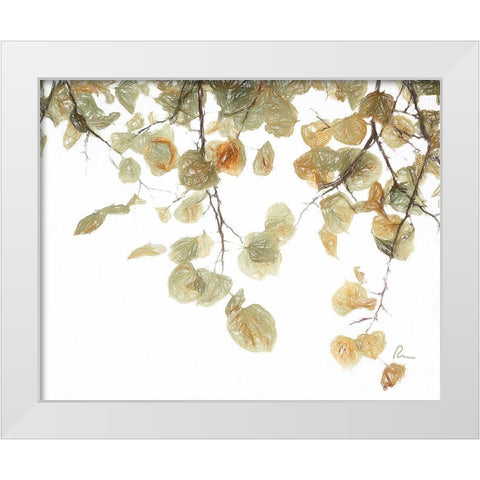 Aspen Leaves II White Modern Wood Framed Art Print by Murdock, Ramona