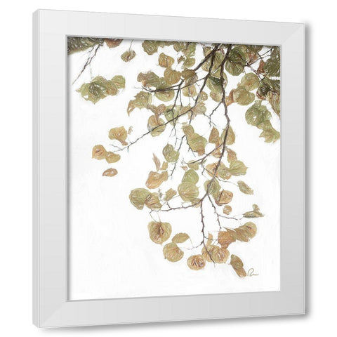 Aspen Leaves IV White Modern Wood Framed Art Print by Murdock, Ramona