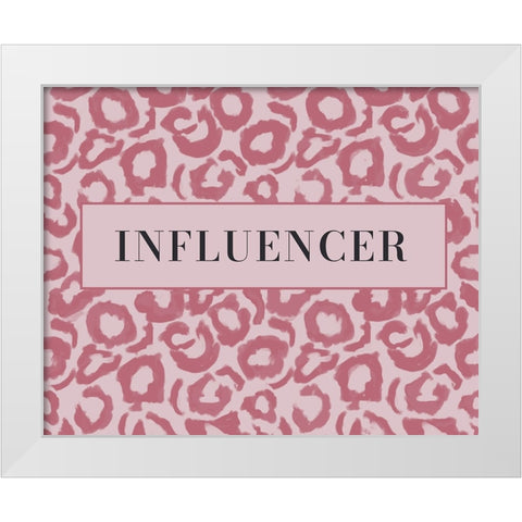Influencer White Modern Wood Framed Art Print by Murdock, Ramona
