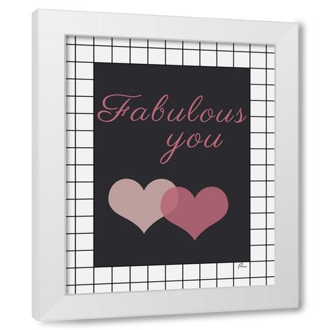 Fabulous You White Modern Wood Framed Art Print by Murdock, Ramona