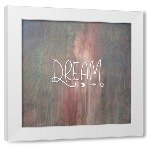 Dream Colorful White Modern Wood Framed Art Print by Moss, Tara