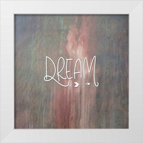 Dream Colorful White Modern Wood Framed Art Print by Moss, Tara