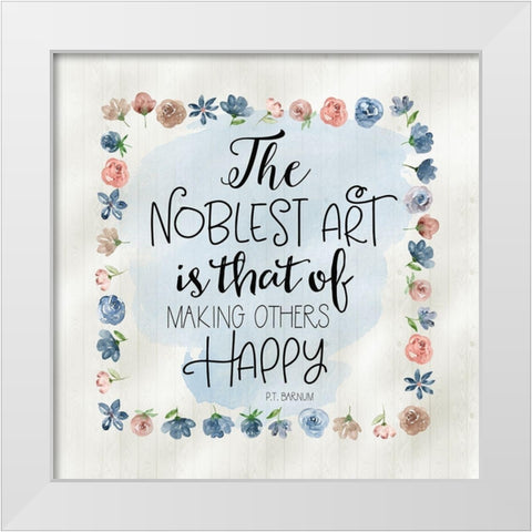 Noblest Art II White Modern Wood Framed Art Print by Moss, Tara