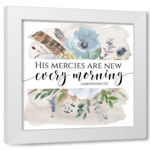 Every Morning White Modern Wood Framed Art Print by Moss, Tara
