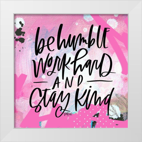 Humble White Modern Wood Framed Art Print by Wieners, Valerie