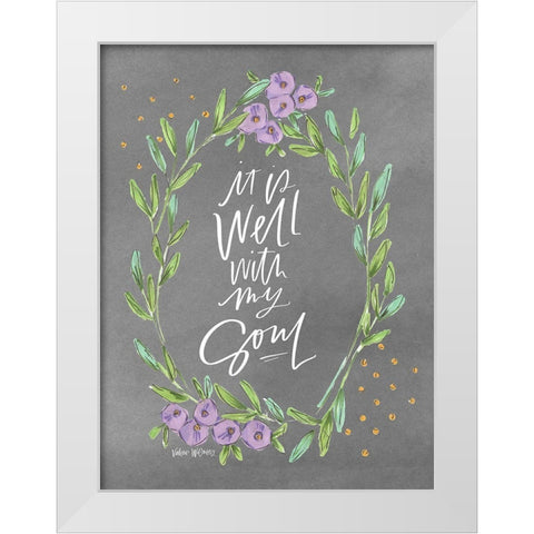 It Is Well White Modern Wood Framed Art Print by Wieners, Valerie