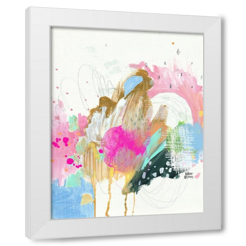 Confetti II White Modern Wood Framed Art Print by Wieners, Valerie