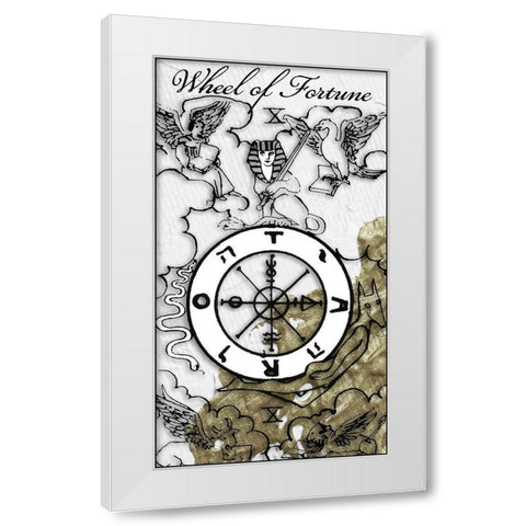 Wheel of Fortune White Modern Wood Framed Art Print by Sommers, Mindy