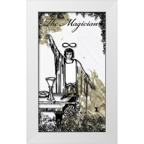 The Magician White Modern Wood Framed Art Print by Sommers, Mindy
