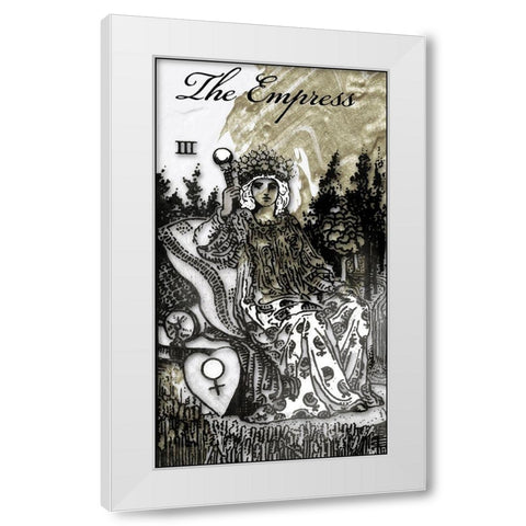 The Empress White Modern Wood Framed Art Print by Sommers, Mindy