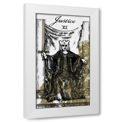 Justice White Modern Wood Framed Art Print by Sommers, Mindy