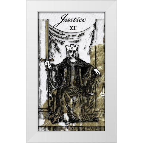 Justice White Modern Wood Framed Art Print by Sommers, Mindy