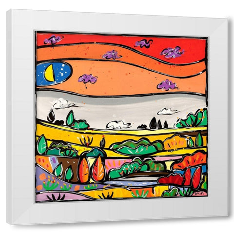 Parata di colori White Modern Wood Framed Art Print by Wallas