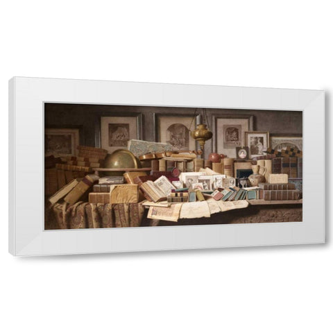 A Connoisseurs Corner White Modern Wood Framed Art Print by Spiers, Benjamin Walter