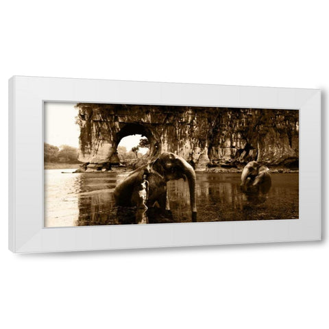 Spirits of Serenity White Modern Wood Framed Art Print by Moreau, Marc