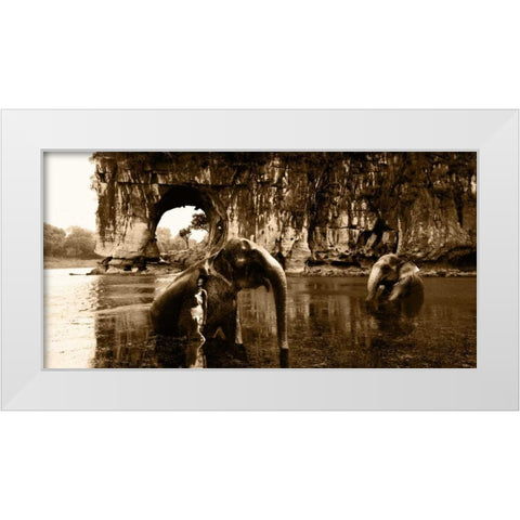 Spirits of Serenity White Modern Wood Framed Art Print by Moreau, Marc
