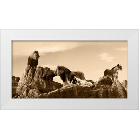 Brotherhood White Modern Wood Framed Art Print by Moreau, Marc