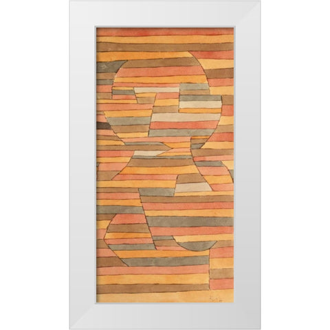 Solitary White Modern Wood Framed Art Print by Klee, Paul