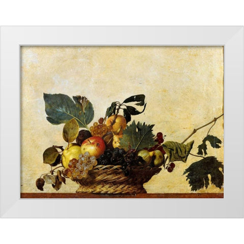 Canestra di frutta White Modern Wood Framed Art Print by Caravaggio