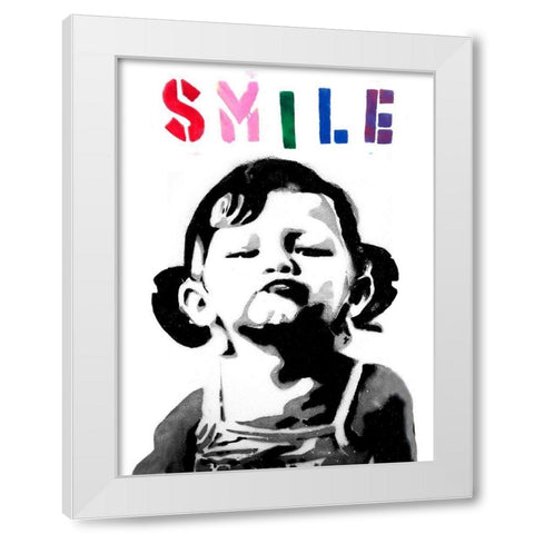 Borough of Hounslow White Modern Wood Framed Art Print by Anonymous (attributed to Banksy)