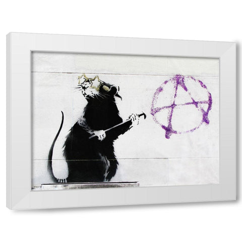 177 Fern Street, San Francisco White Modern Wood Framed Art Print by Anonymous (attributed to Banksy)